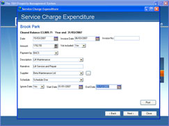 Service charge expenditure